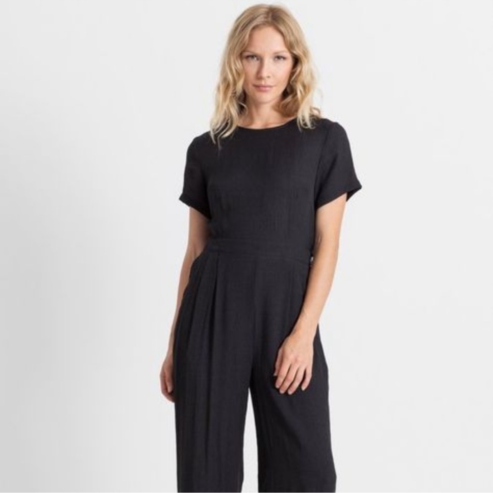 Modern Citizen Isabel Open Back Button Up Jumpsuit - image 1